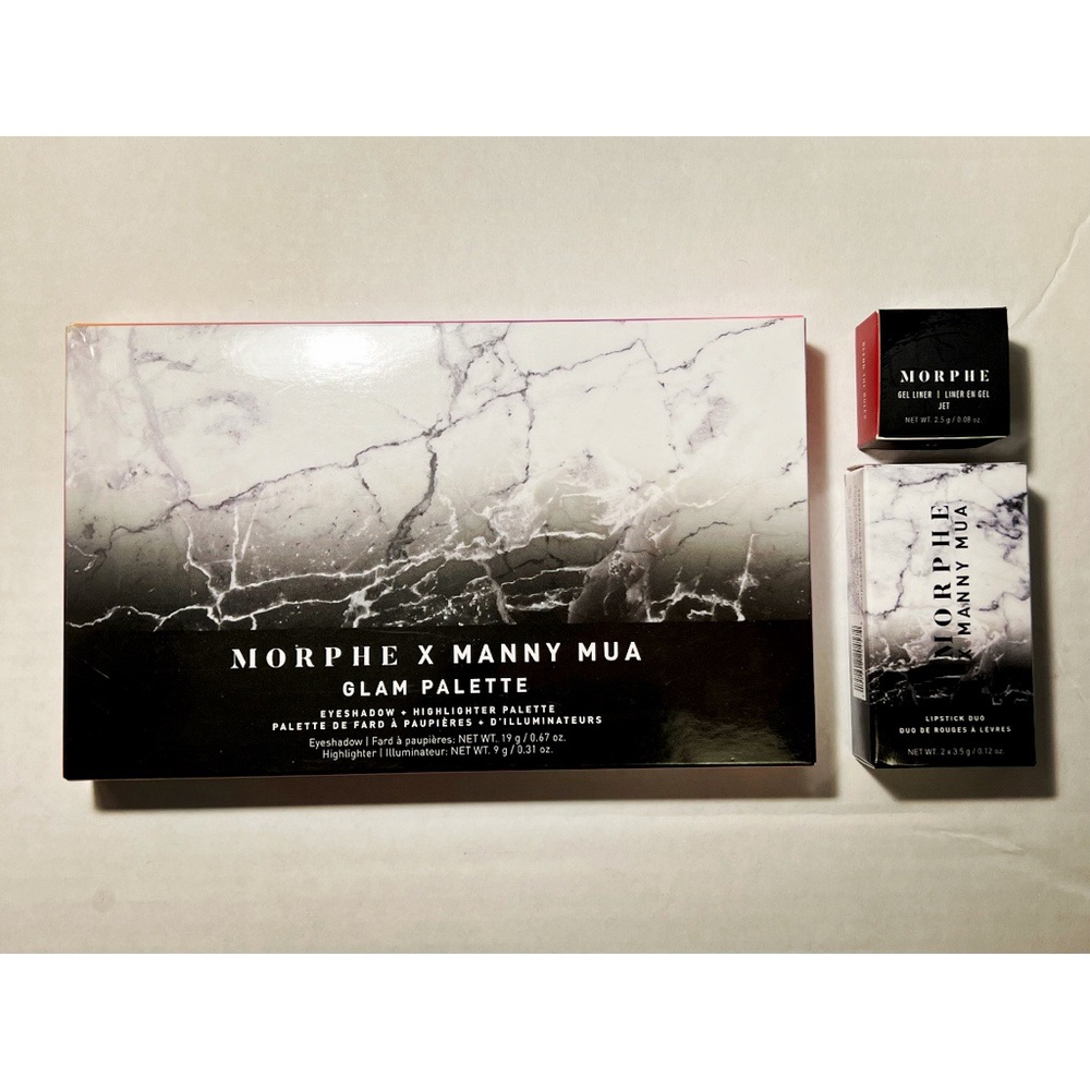 NWT Morphe x Manny Mua Glam Palette + Lipstick Duo - Picture 4 of 4